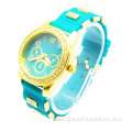 New Design Girls Silicone Quartz Wristwatch